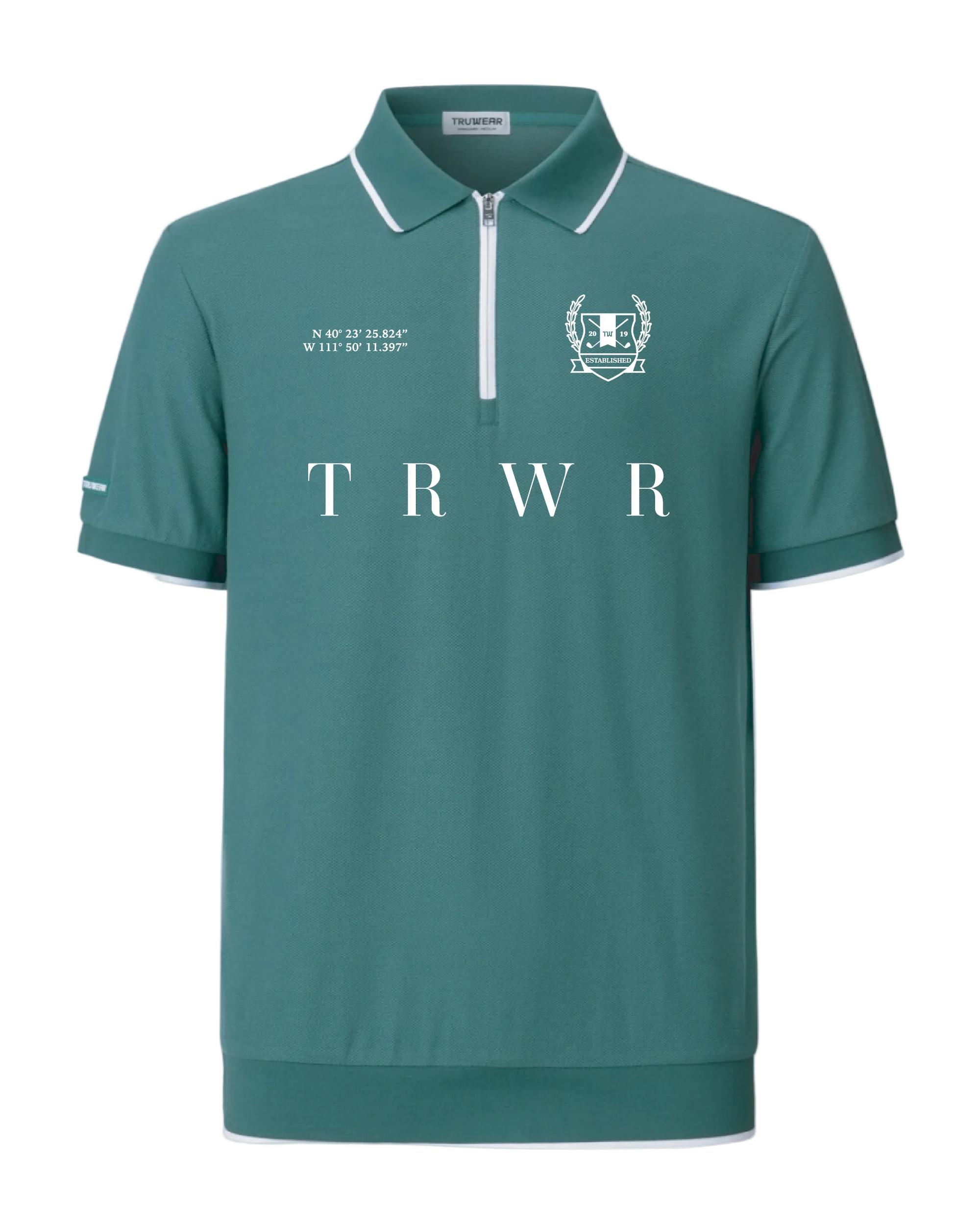 TRWR Golf Vanguard Zip Polo