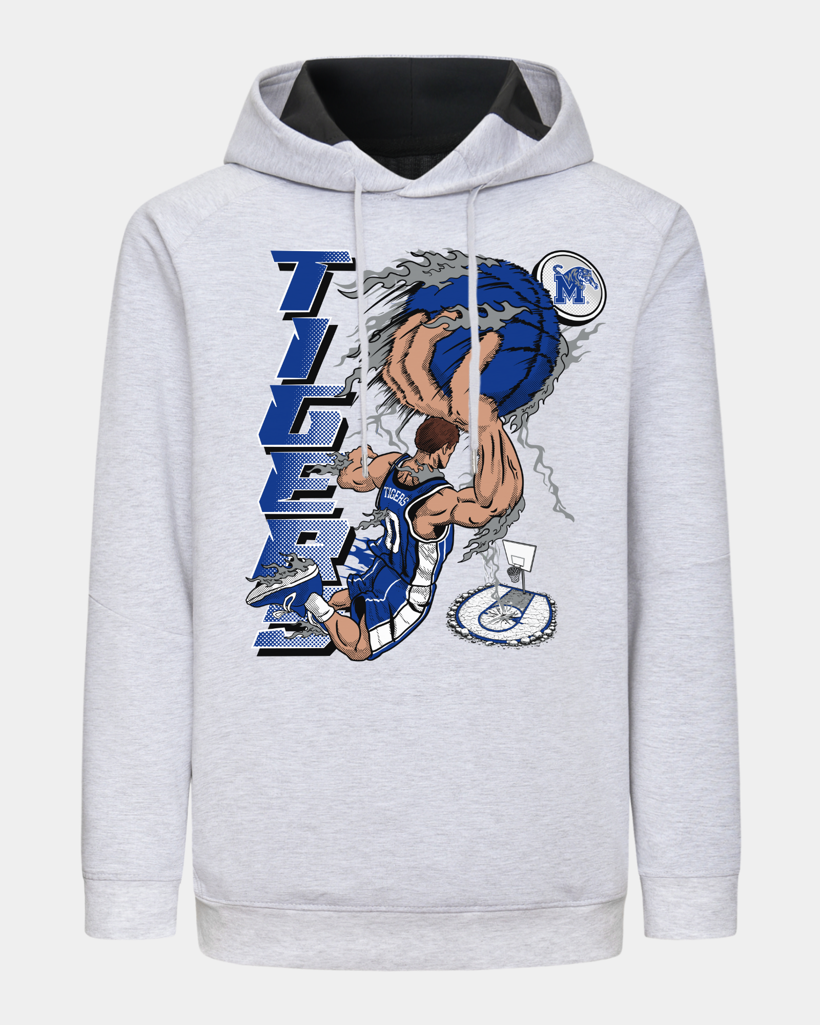 Memphis Slam Dunk Singular Heather Grey Hoodie