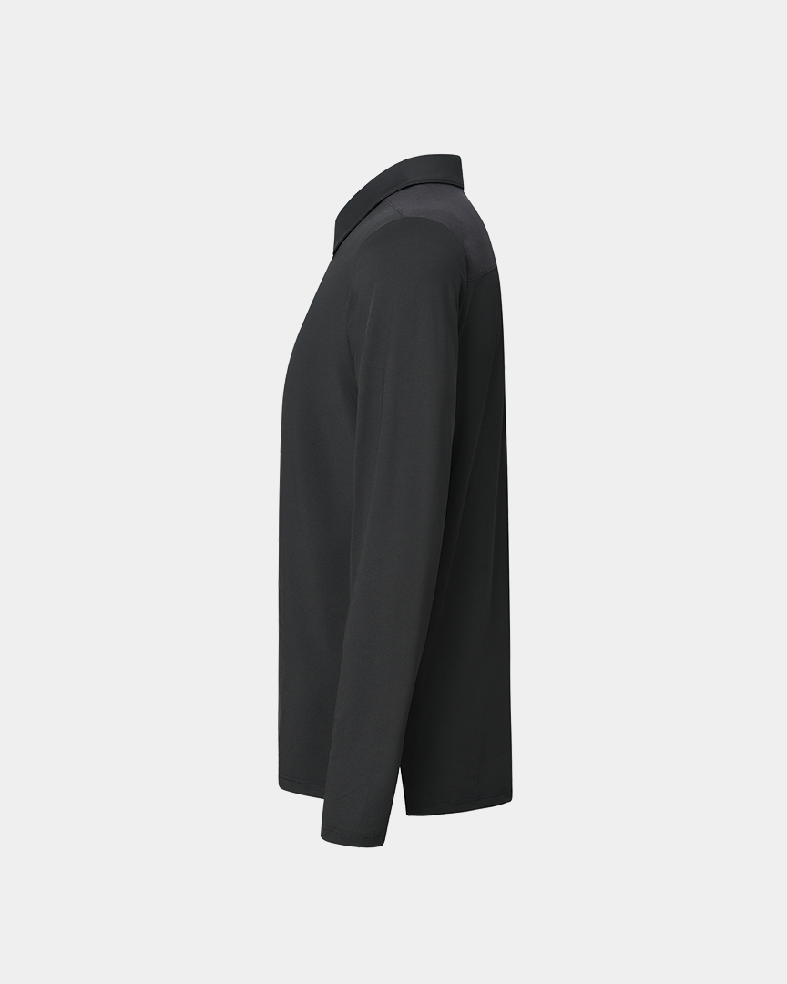 Crest 2.0 Polo Black Long Sleeve - 2.0 Black