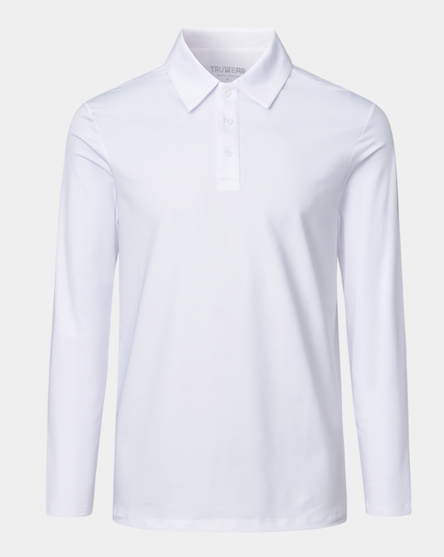 Crest 2.0 Polo White Long Sleeve - 2.0 White