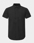 Phenom Classic Black Short Sleeve Dress Shirt - Black