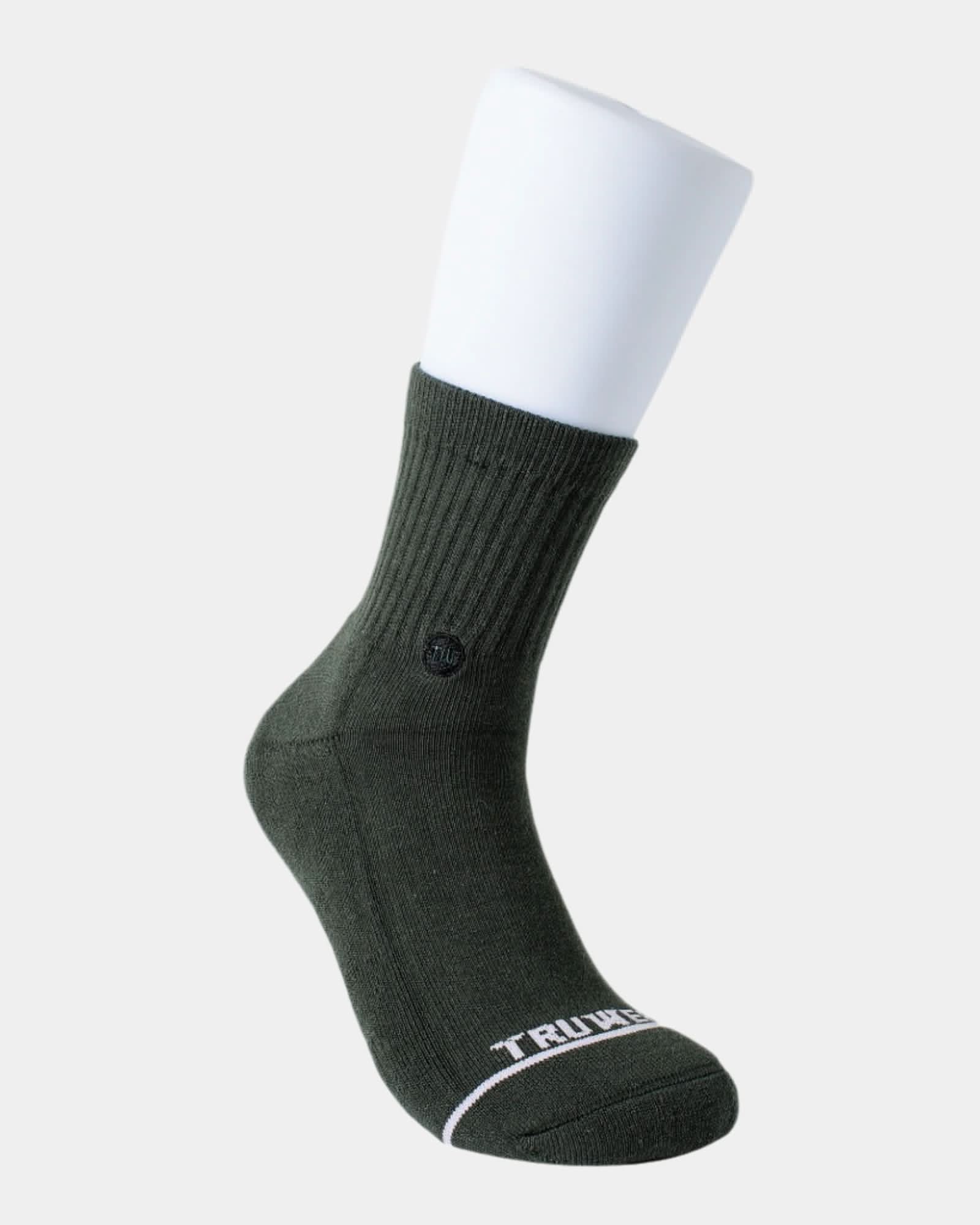 Paramount Dark Green Dress Socks - Green