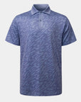 Elevation Polo Tiger Stripe Steel Blue - Blue