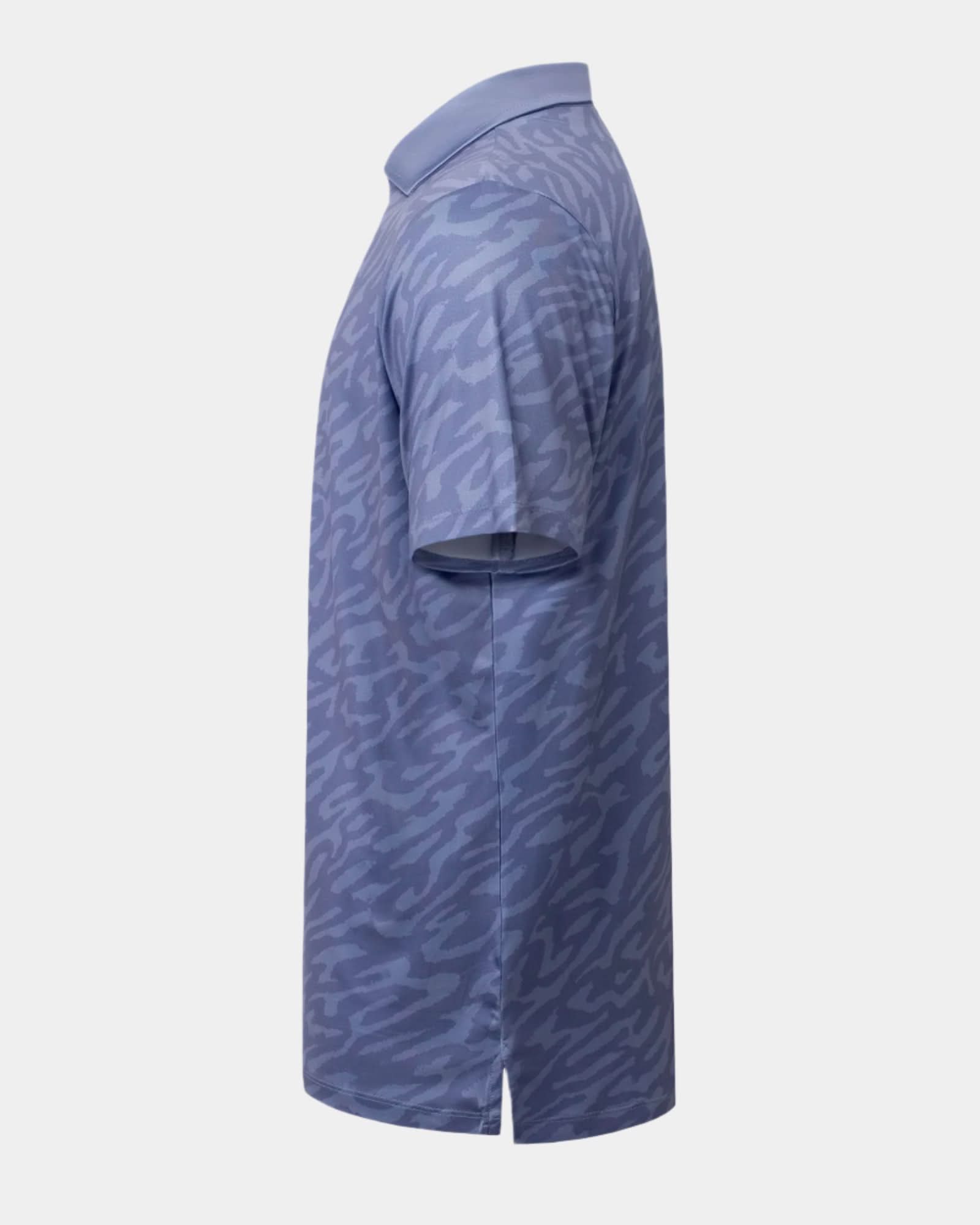 Elevation Polo Tiger Stripe Steel Blue - Blue