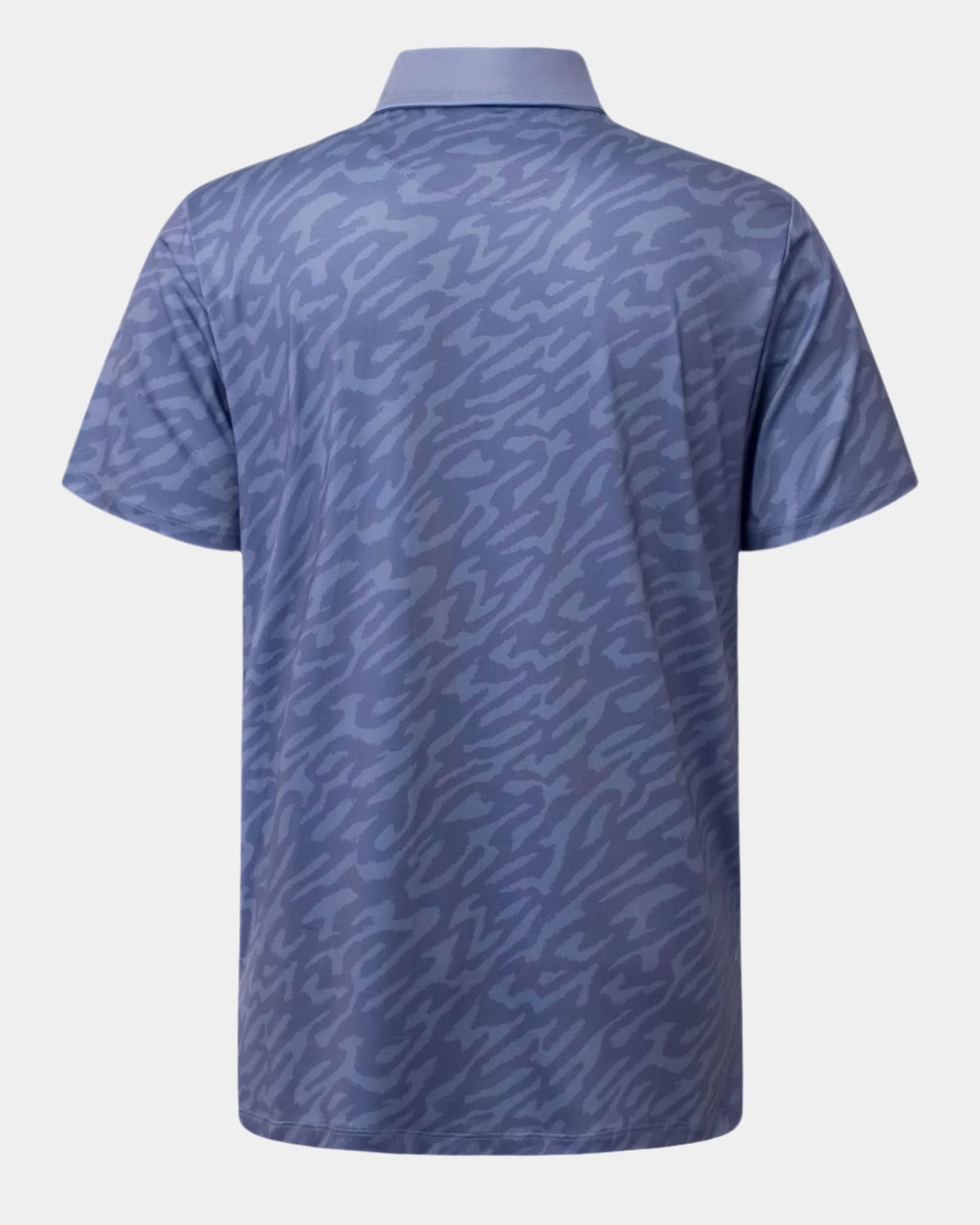 Elevation Polo Tiger Stripe Steel Blue - Blue