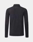 Legacy Long Sleeve Black Polo Back