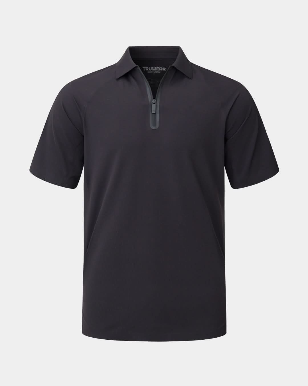 Legacy Black Polo Front