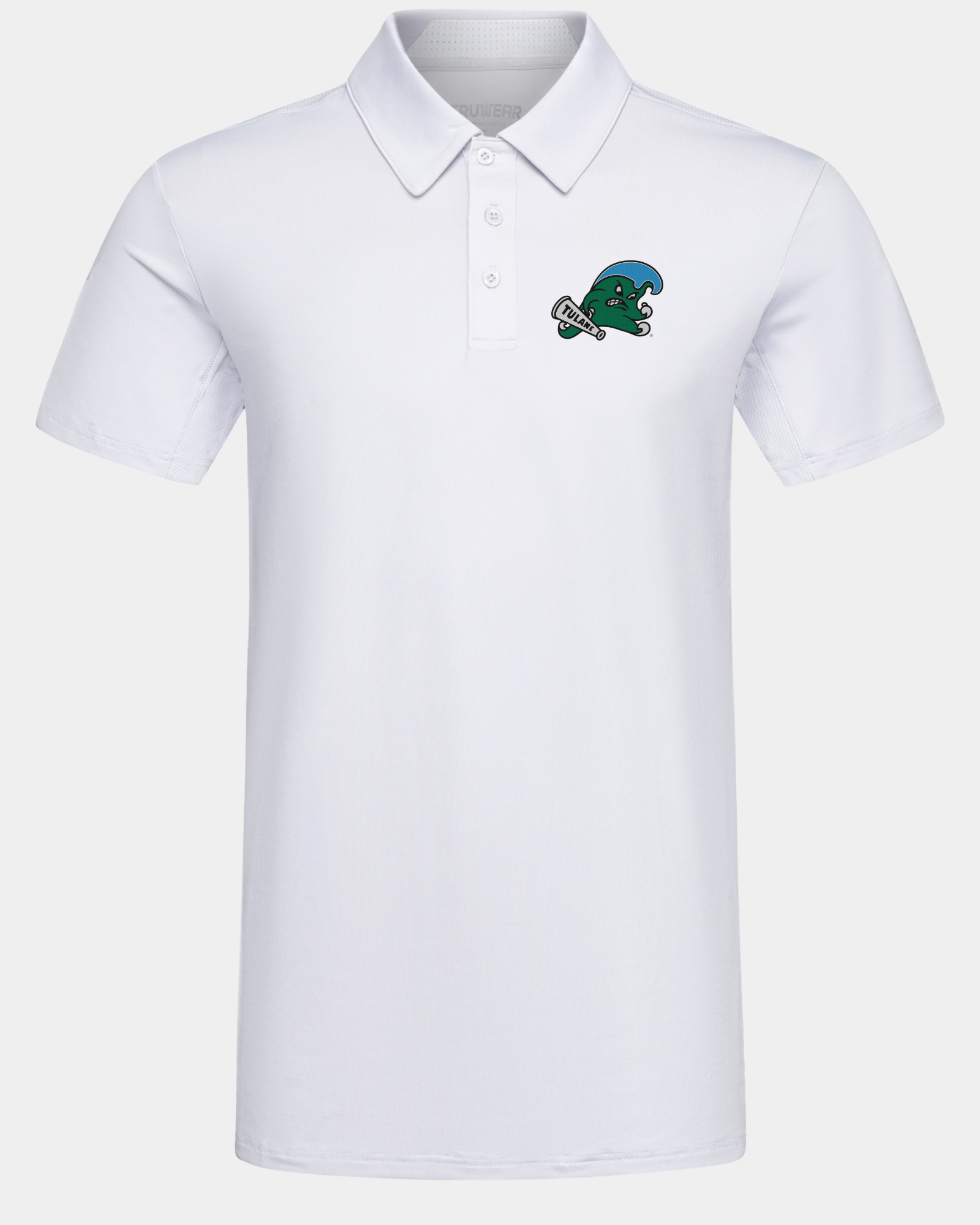Tulane Crest 2.0 Polo Light Grey