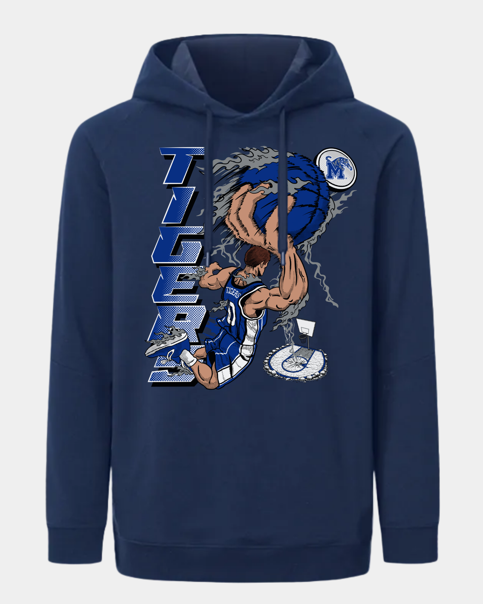 Memphis Slam Dunk Singular Navy Blue Hoodie