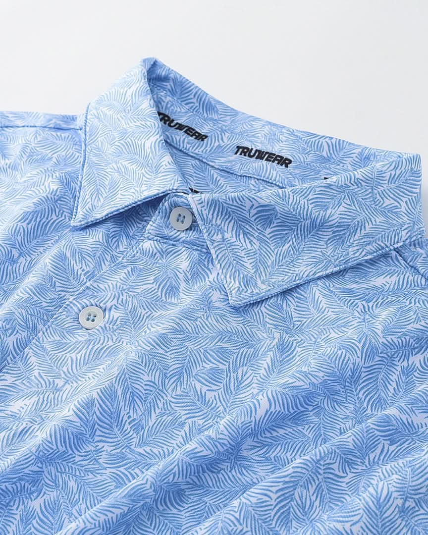 Elevation Palm Polo Aegean Blue - Palm