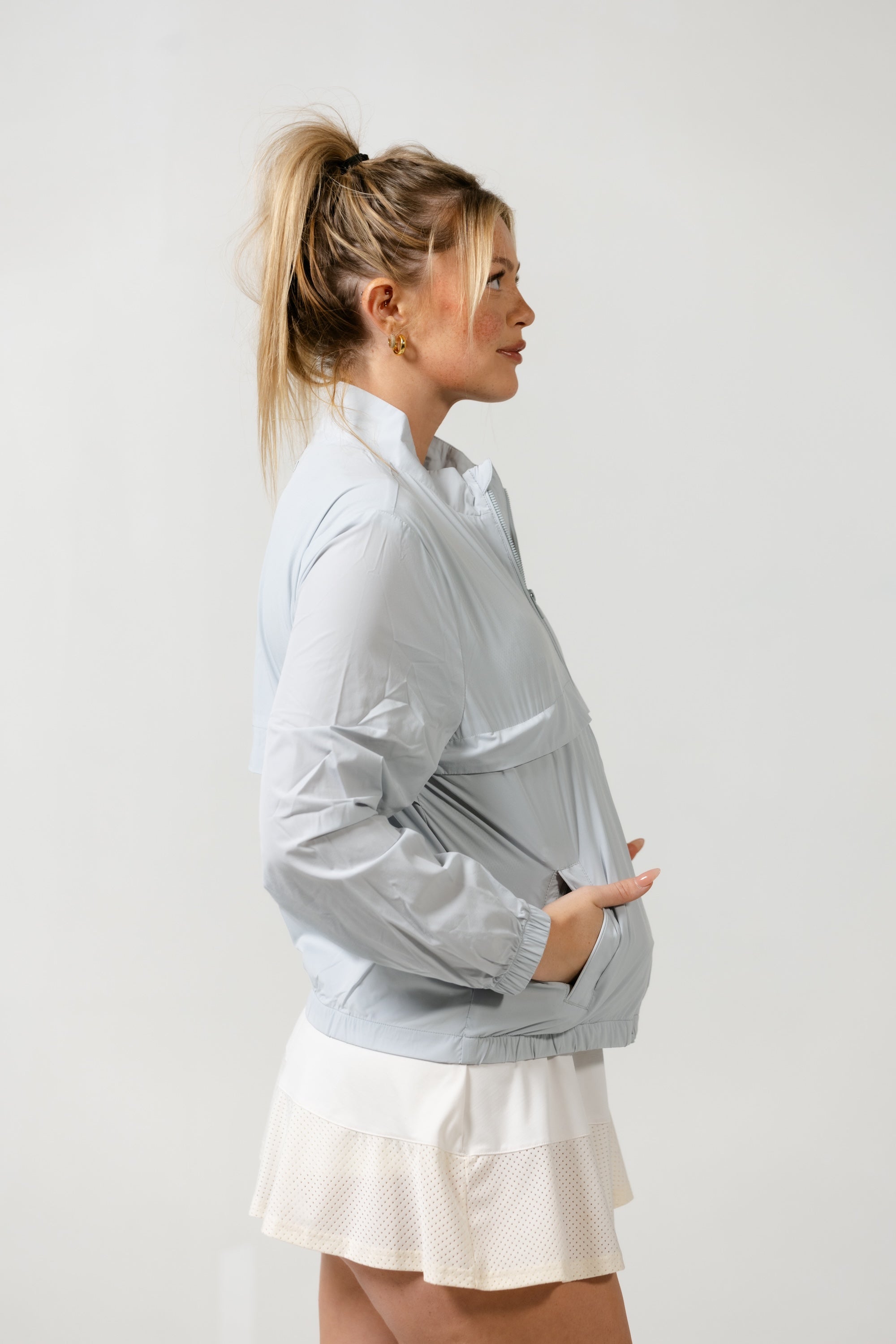 Drive Womens Jacket Light Grey