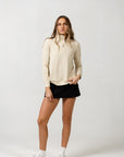 Vista Womens Q-Zip Light Grey - Light Grey