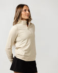 Vista Womens Q-Zip Light Grey - Light Grey