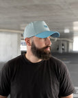 Limited Edition Aqua and Powder Blue Eagle Hat