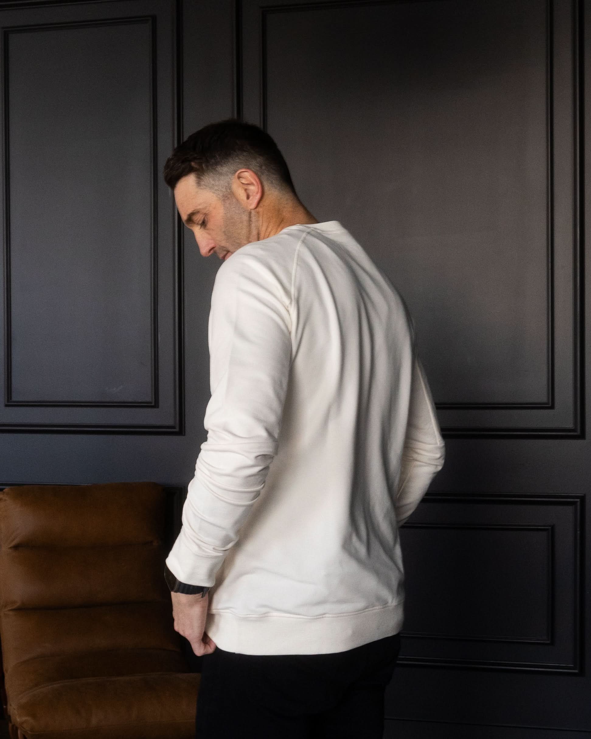Meridian Ecru Crewneck - Ecru
