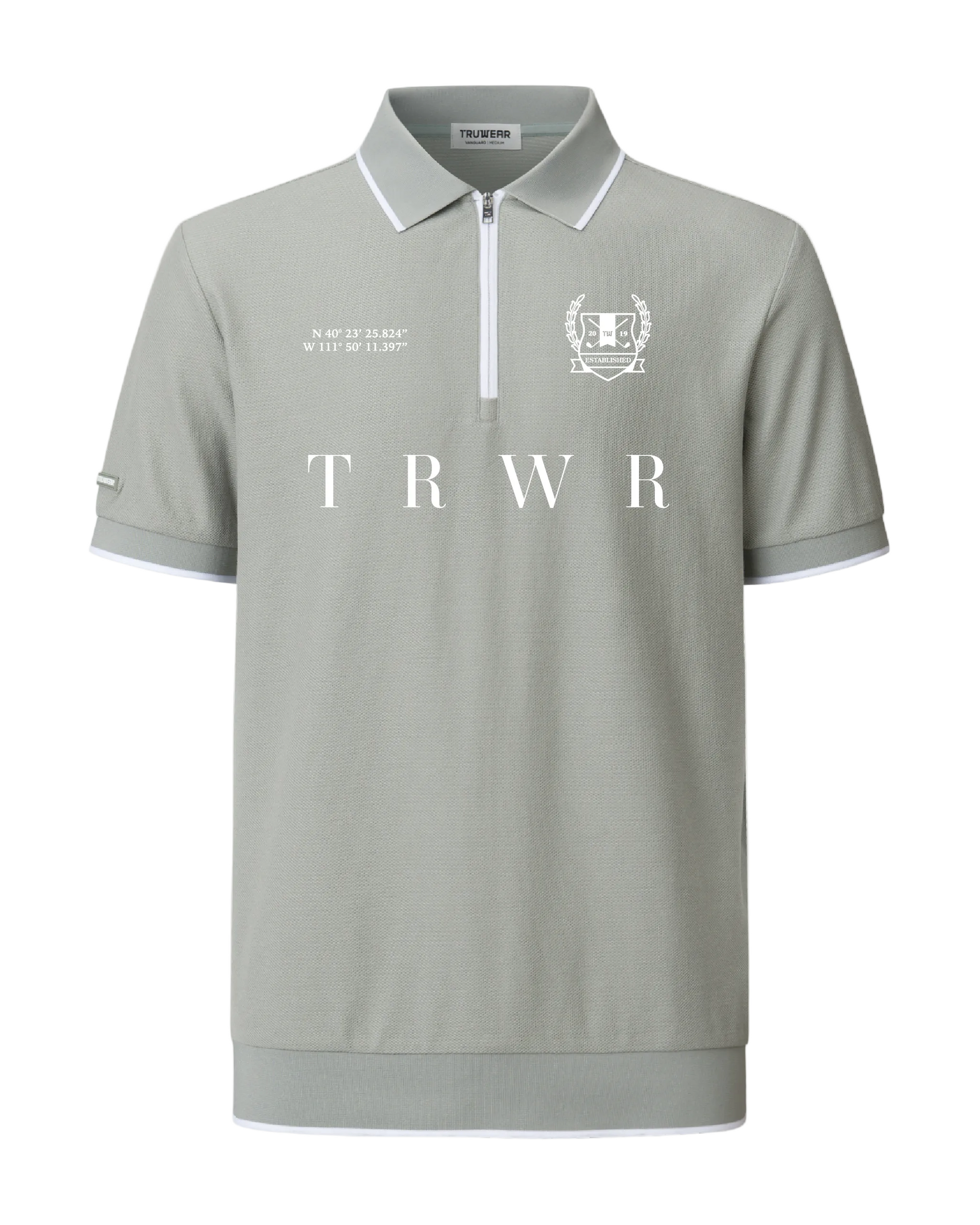 TRWR Golf Vanguard Zip Polo