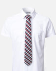 Immortal Tie Checkered Maroon Blue