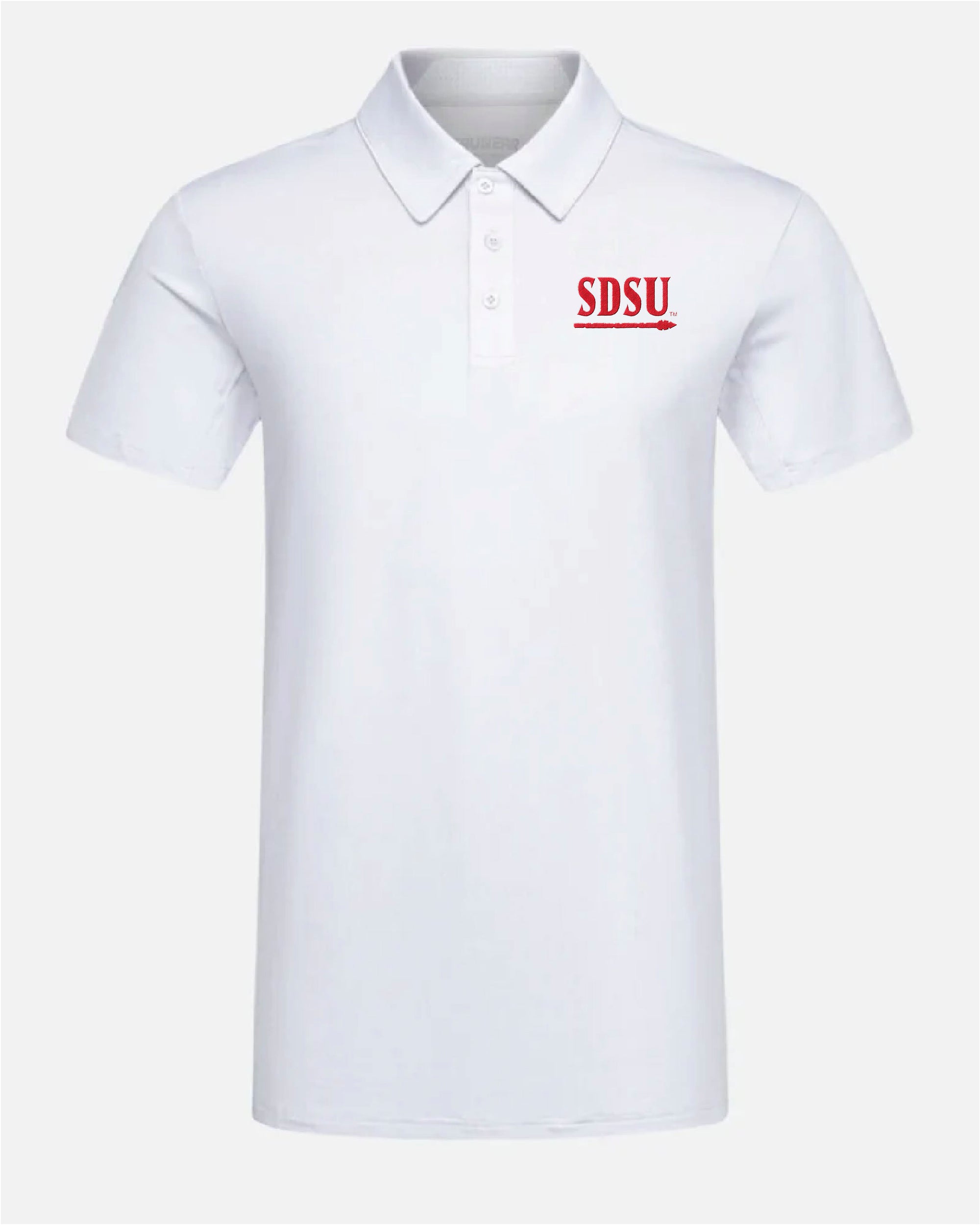 SDSU Crest 2.0 Polo Light Grey