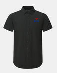 SMU Phenom Classic Black Short Sleeve Dress Shirt