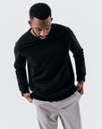 Meridian Black Crewneck - Black