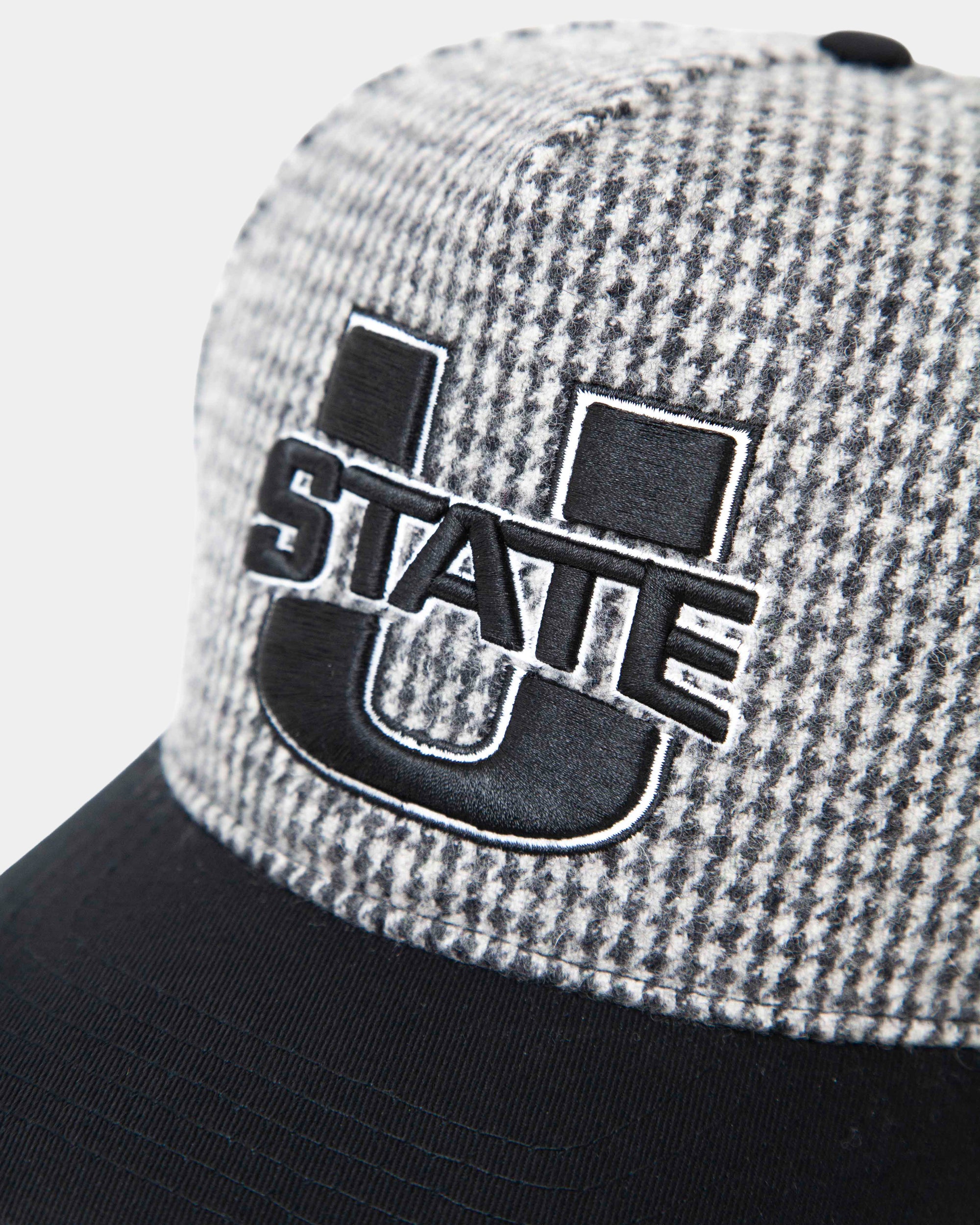 Fade Hat GreyBlack Houndstooth Ustate