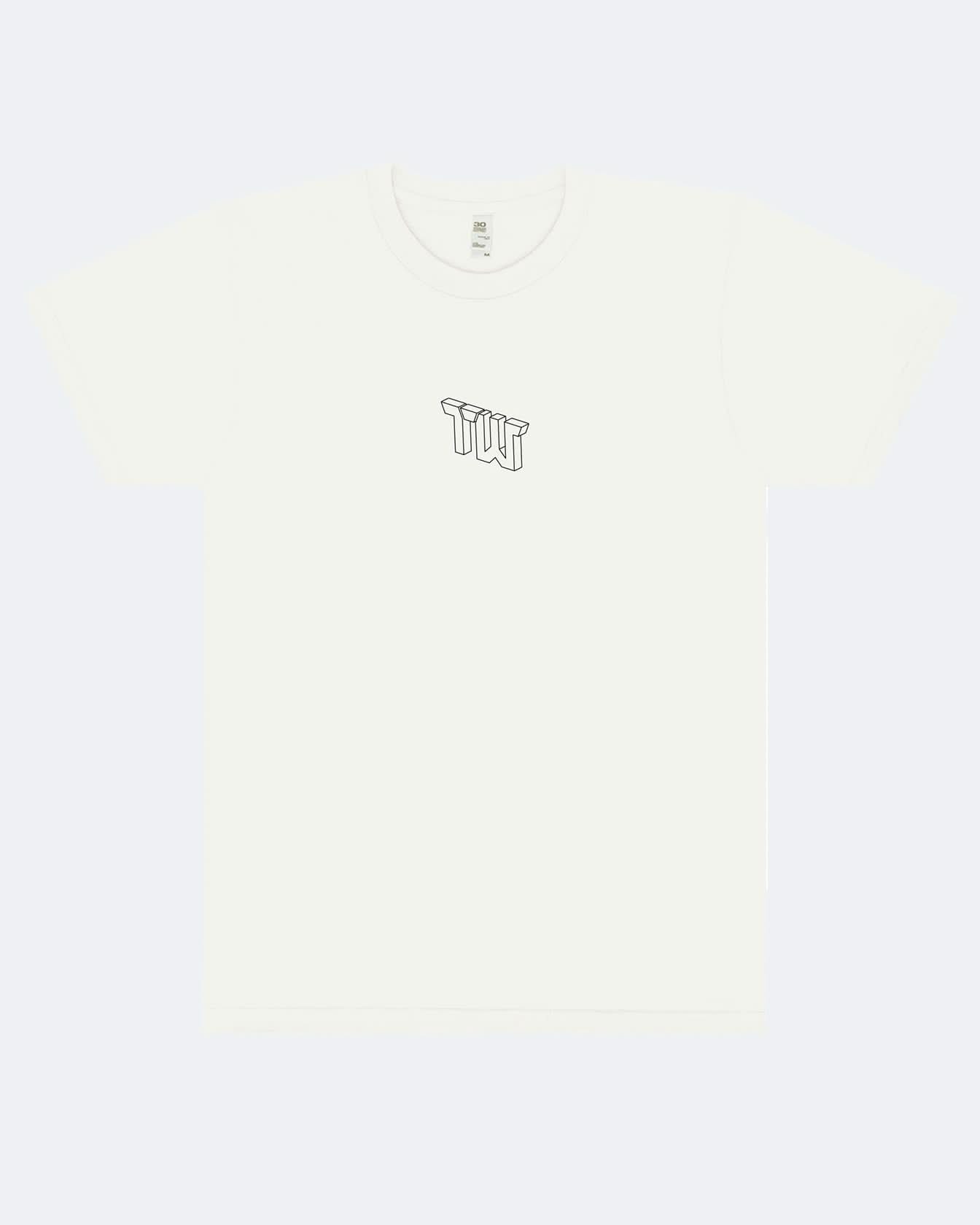 Deconstructed White T Shirt - White