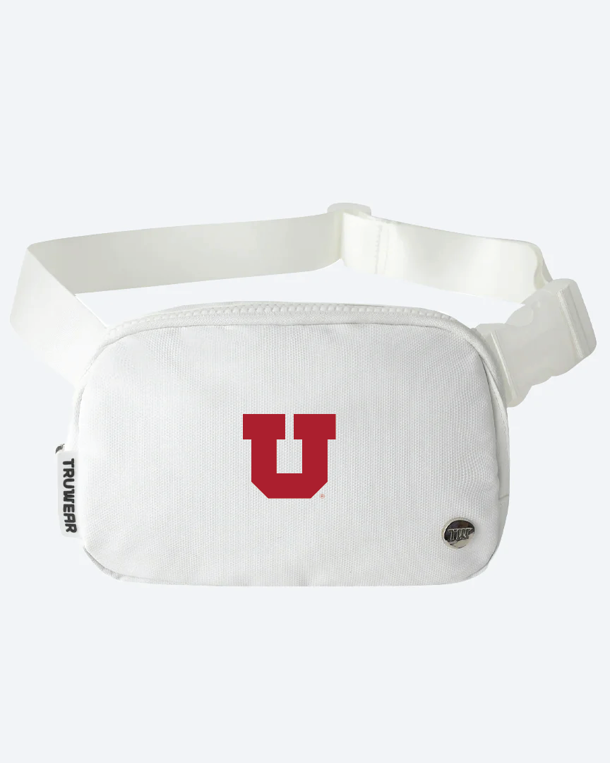 UofU Static White Crossbody