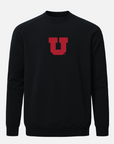 UofU Meridian Black Crewneck