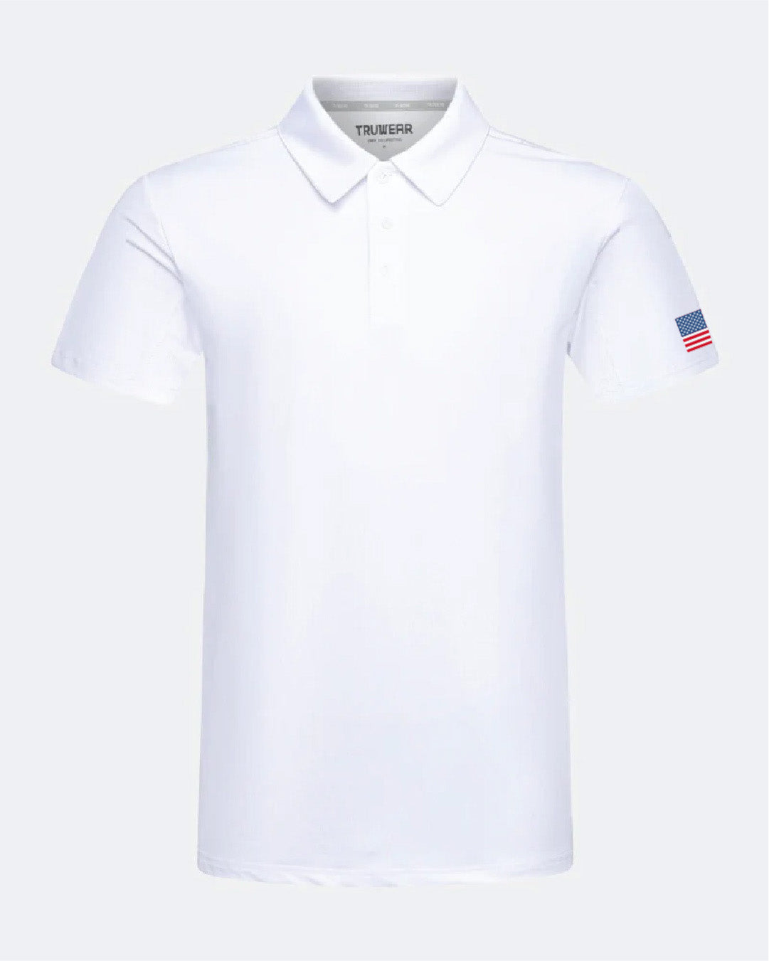Crest 2.0 Polo White 4th of July USA Flag