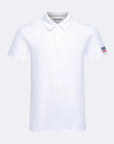 Crest 2.0 Polo White 4th of July USA Flag