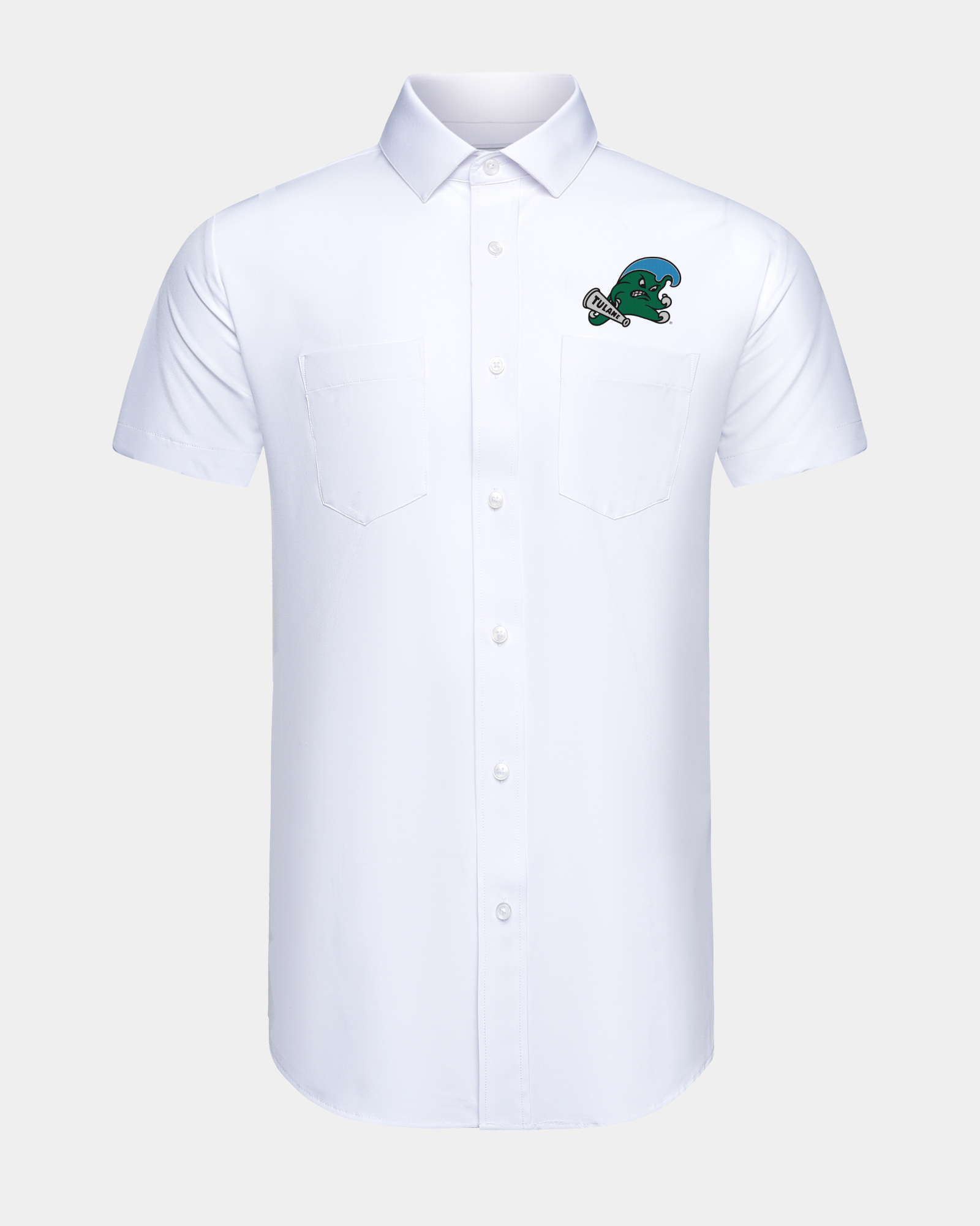 Tulane Phenom Classic White Short Sleeve Dress Shirt