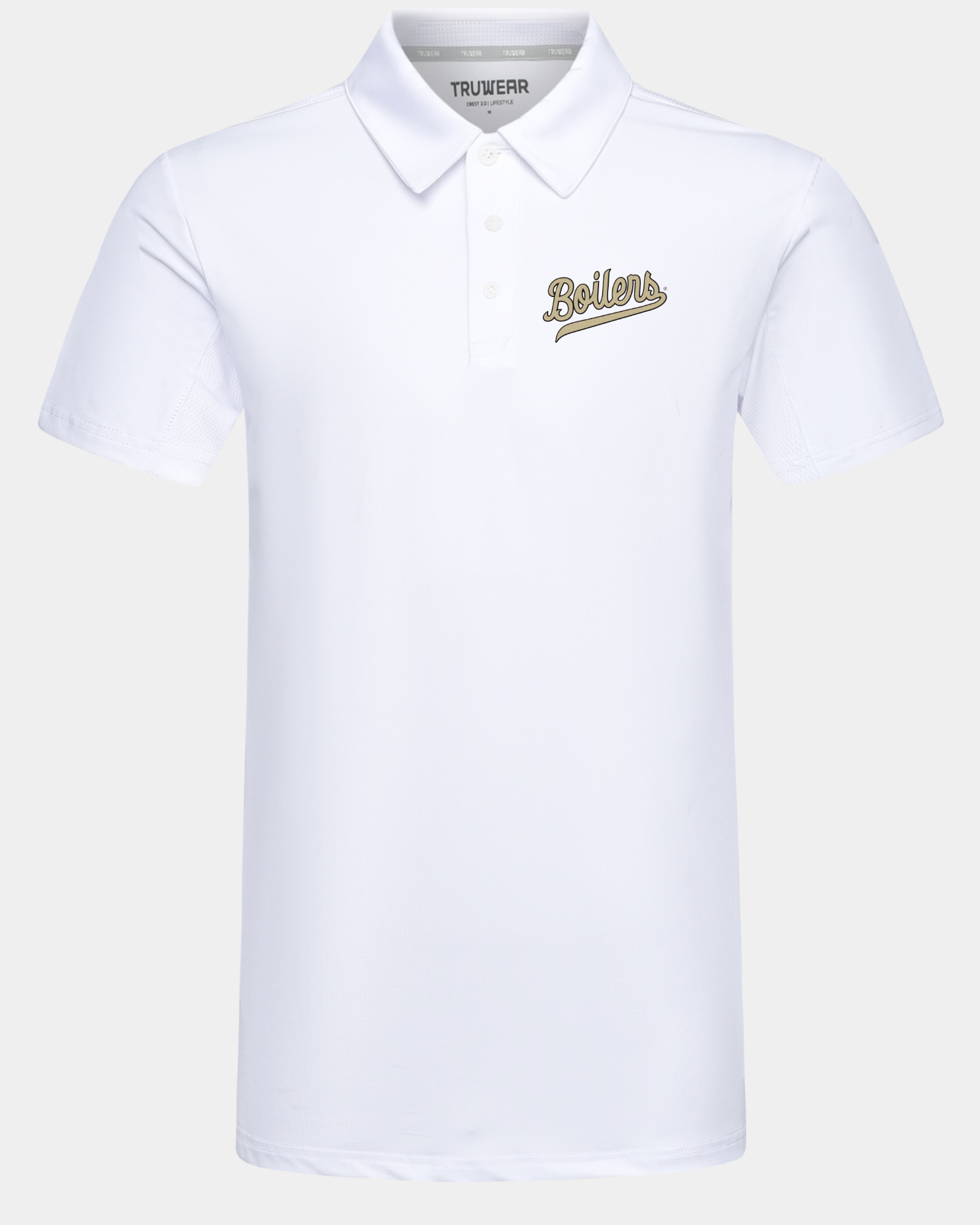 Purdue Crest 2.0 Polo White