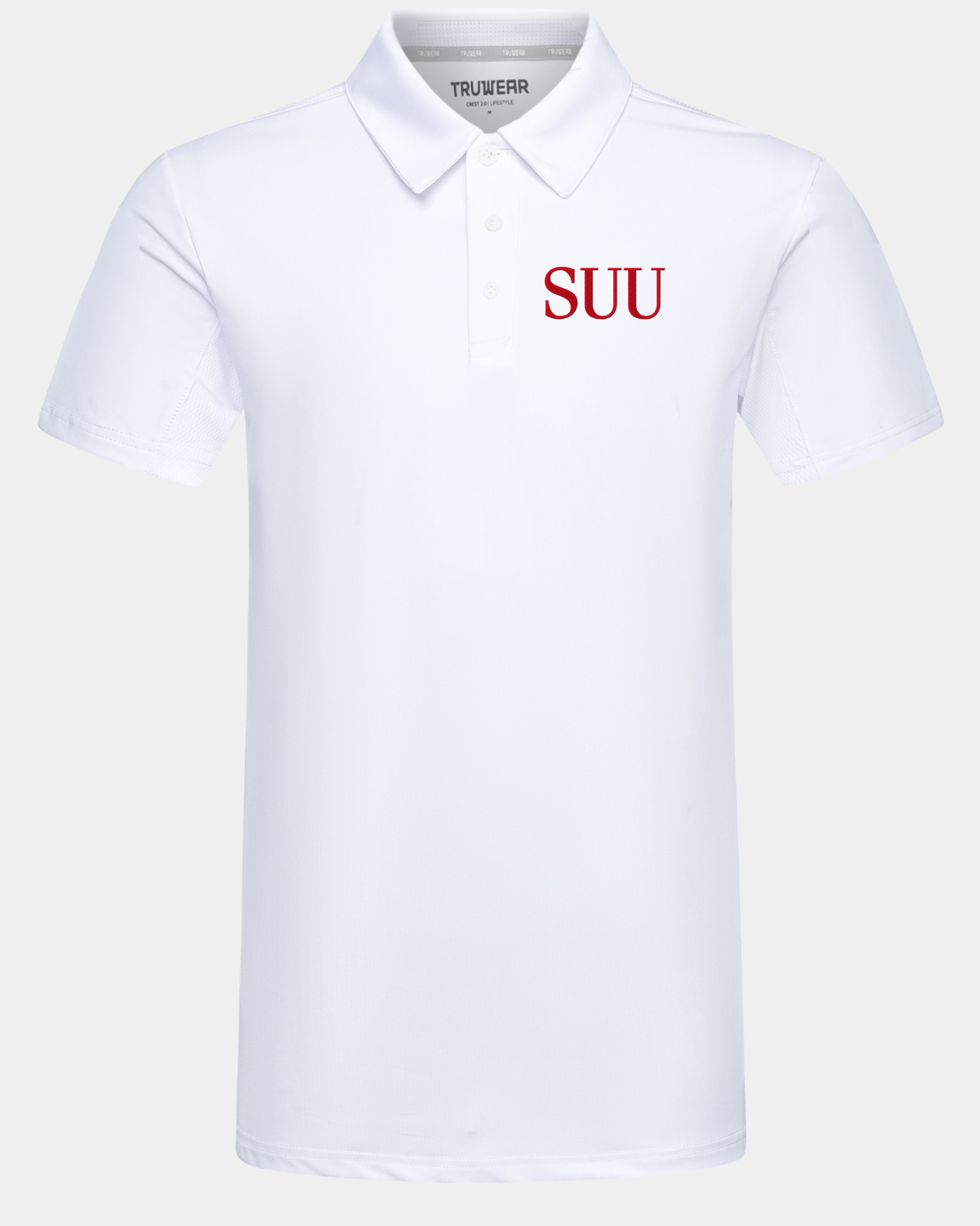 SUU Crest 2.0 Polo White