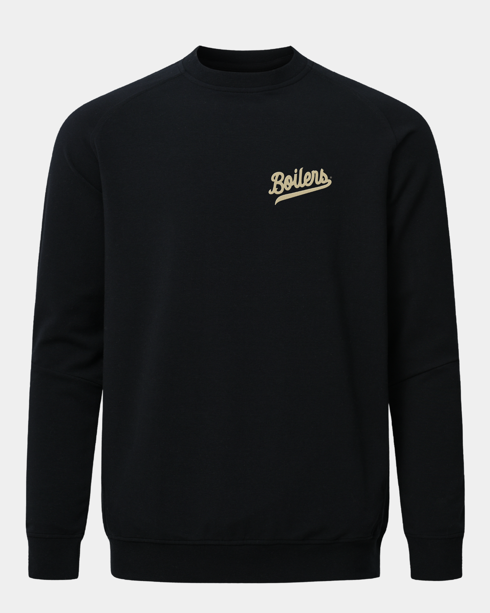 Purdue Meridian Black Crewneck