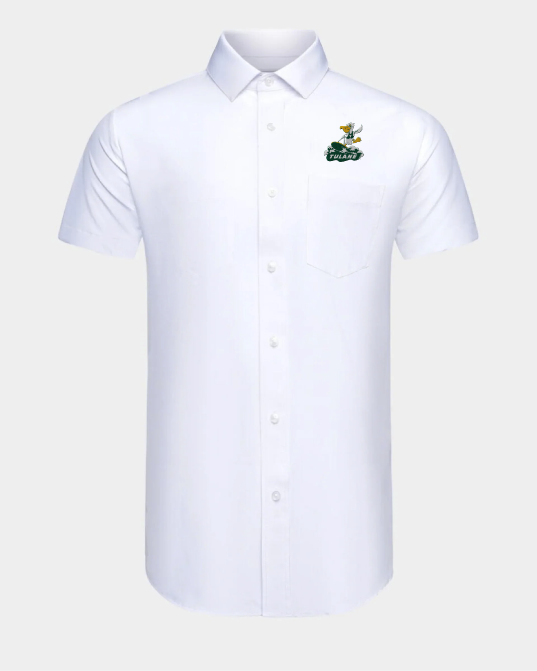 Tulane Phenom Classic White Short Sleeve Dress Shirt
