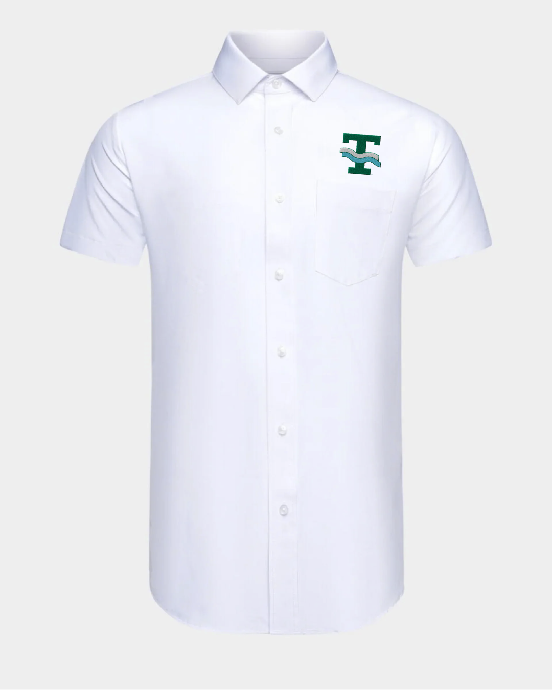 Tulane Phenom Classic White Short Sleeve Dress Shirt