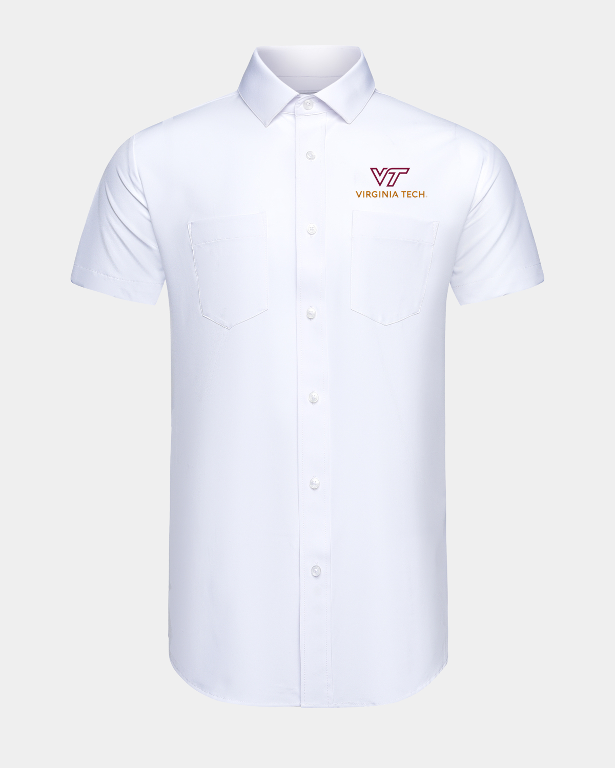 VT Phenom Classic White Short Sleeve Dress Shirt