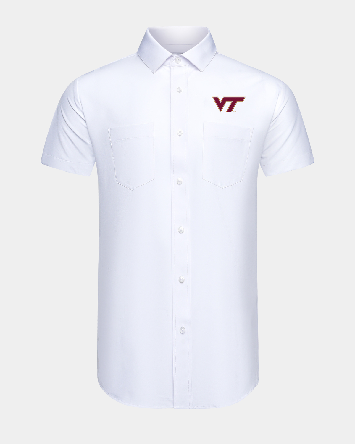 VT Phenom Classic White Short Sleeve Dress Shirt