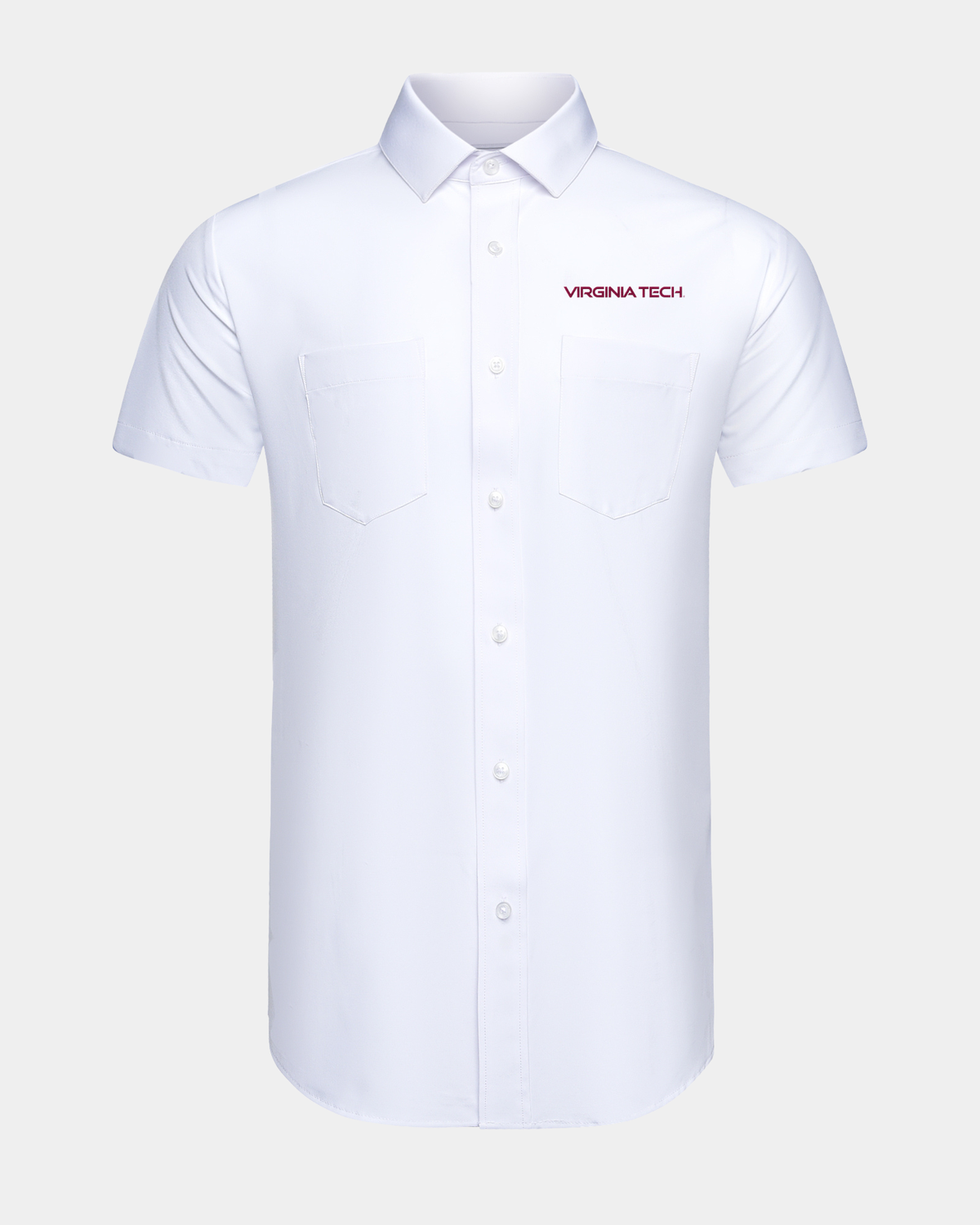 VT Phenom Classic White Short Sleeve Dress Shirt
