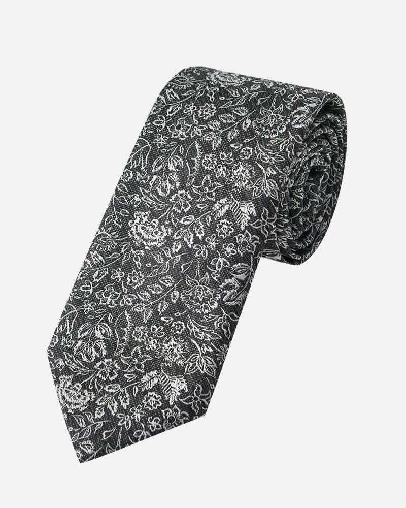 Immortal Floral Tie Black - Black