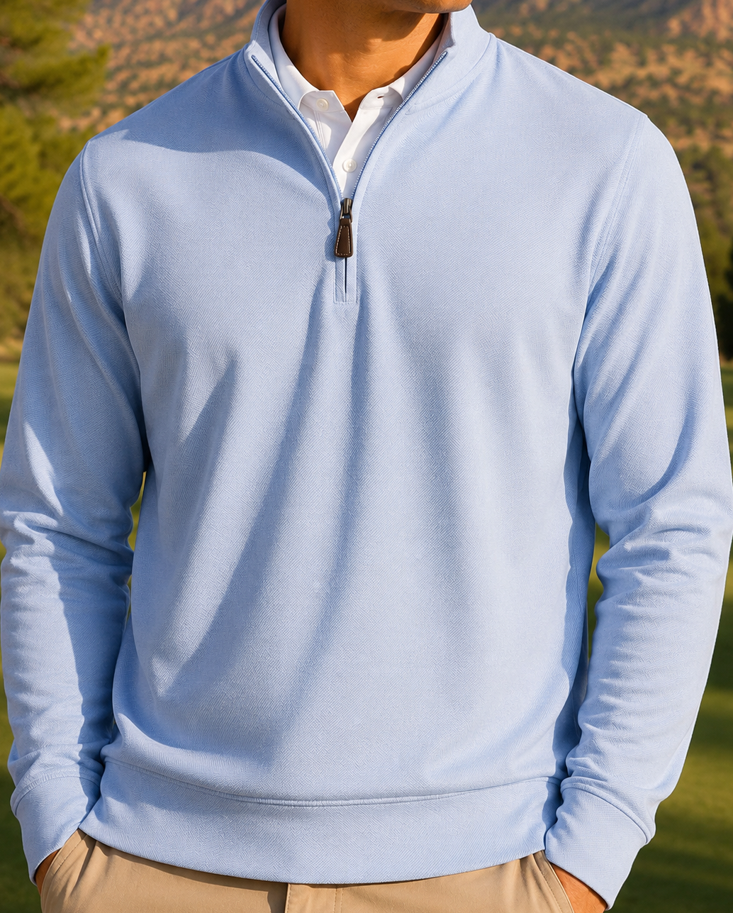 Clubhouse Q-Zip Light Blue - Blue