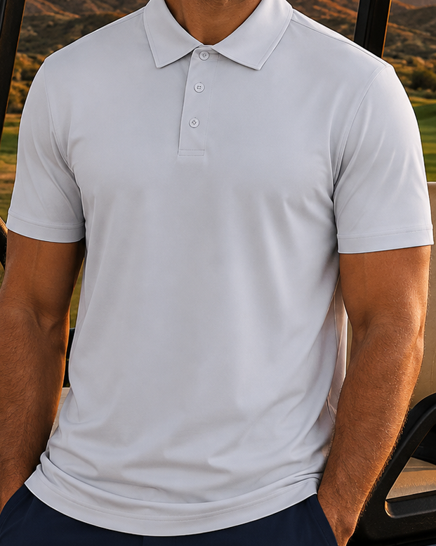 Crest 2.0 Polo Light Grey - Grey