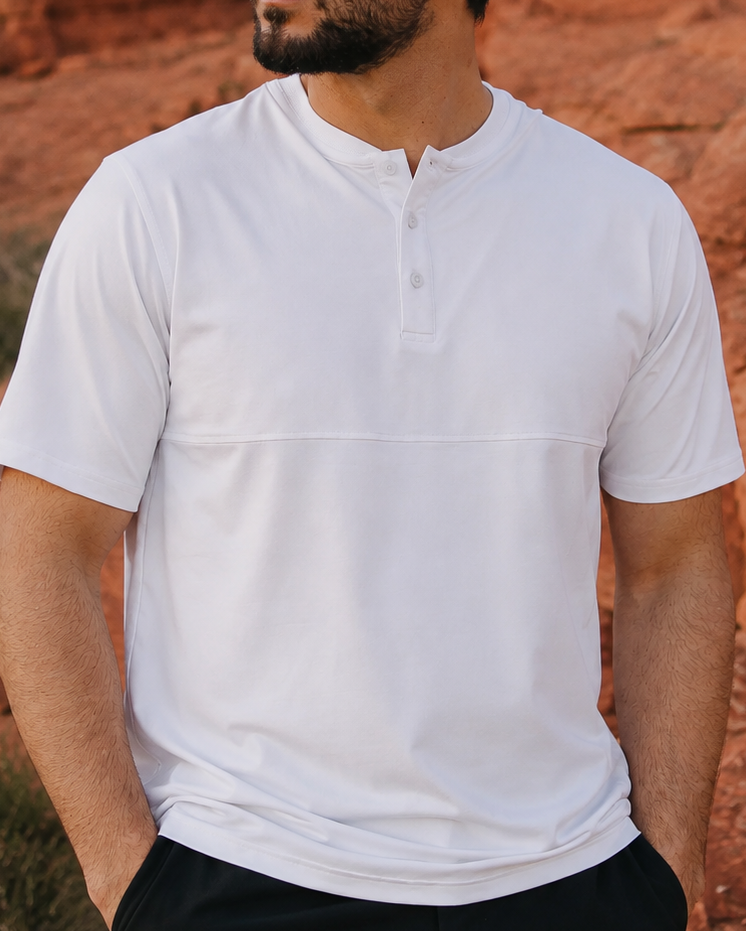 Crown Blade Polo White - White