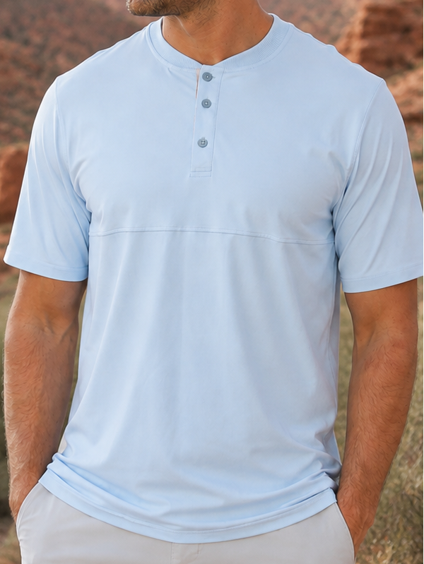 Crown Blade Polo Powder Blue - Blue