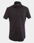 Phenom Classic Black Short Sleeve Dress Shirt