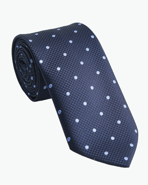 Immortal Navy Polka Dot Tie