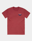 4th of July USA Eagle Faded Cardinal T-shirt