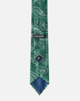 Immortal Paisley Tie Green - Green