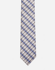 Immortal Royal Blue & Grey Checkered Dress Tie - Blue &
