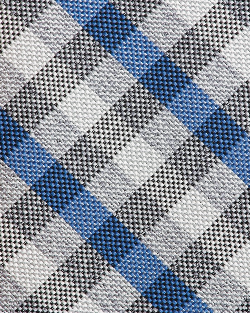 Immortal Royal Blue &amp; Grey Checkered Dress Tie